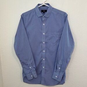 J.Crew Men’s Thompson Shirtings Wrinkle Free Dress Shirt Small 14/14.5
